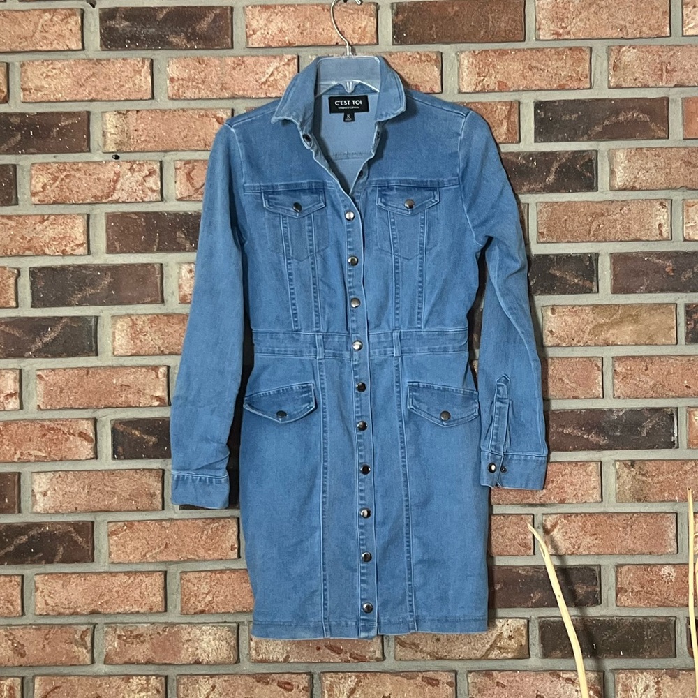 C’est Toi Denim Dress - Picture 1 of 2